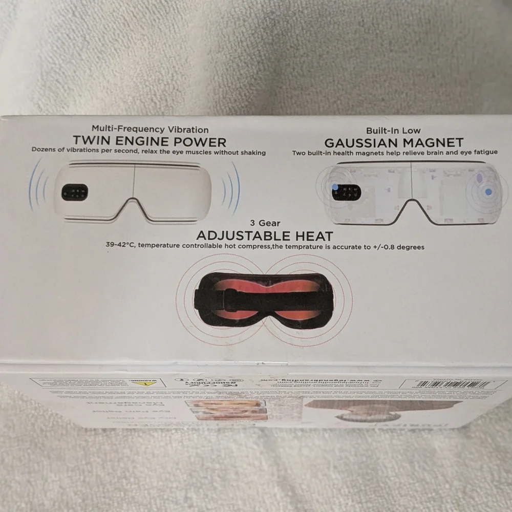 Bluetooth Electric Eye Massager - White